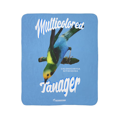 Multicolored Tanager Sherpa Blanket