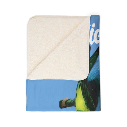 Multicolored Tanager Sherpa Blanket