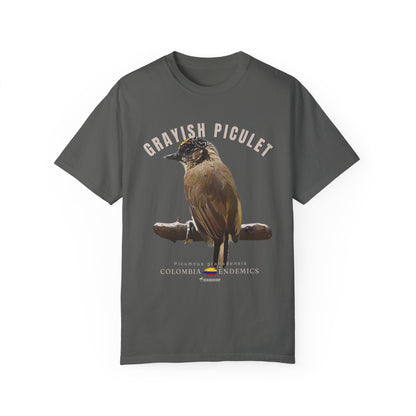 Camiseta unisex Piculet grisáceo