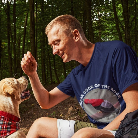 Camiseta unisex del Gallo Andino de la Roca UE