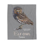 Elf Owl Velveteen Blanket