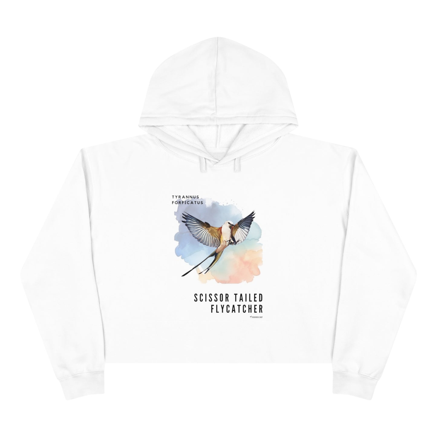 Scissor-tailed Flycatcher Crop Hoodie