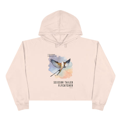 Scissor-tailed Flycatcher Crop Hoodie