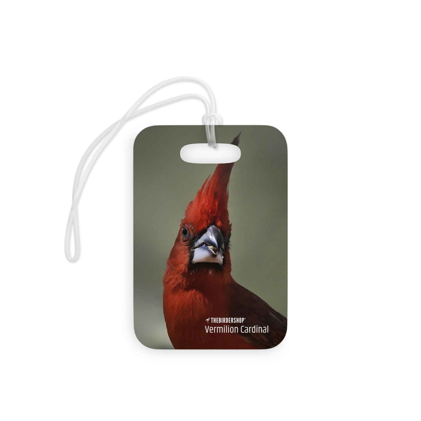 Vermilion Cardinal Luggage Tag