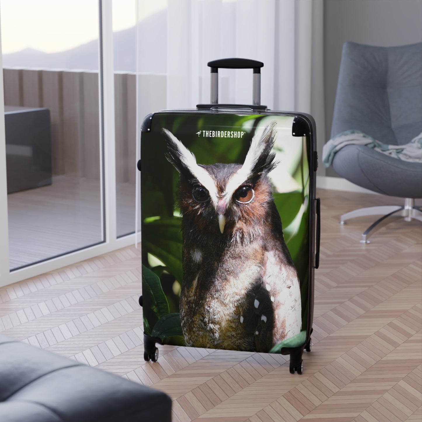 Crested Owl Suitcase